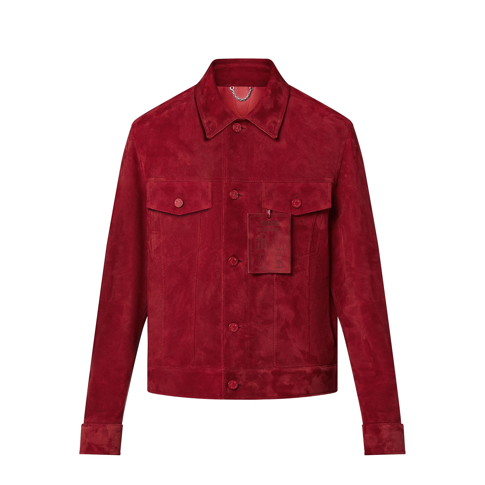 Louis vuitton red deals denim jacket